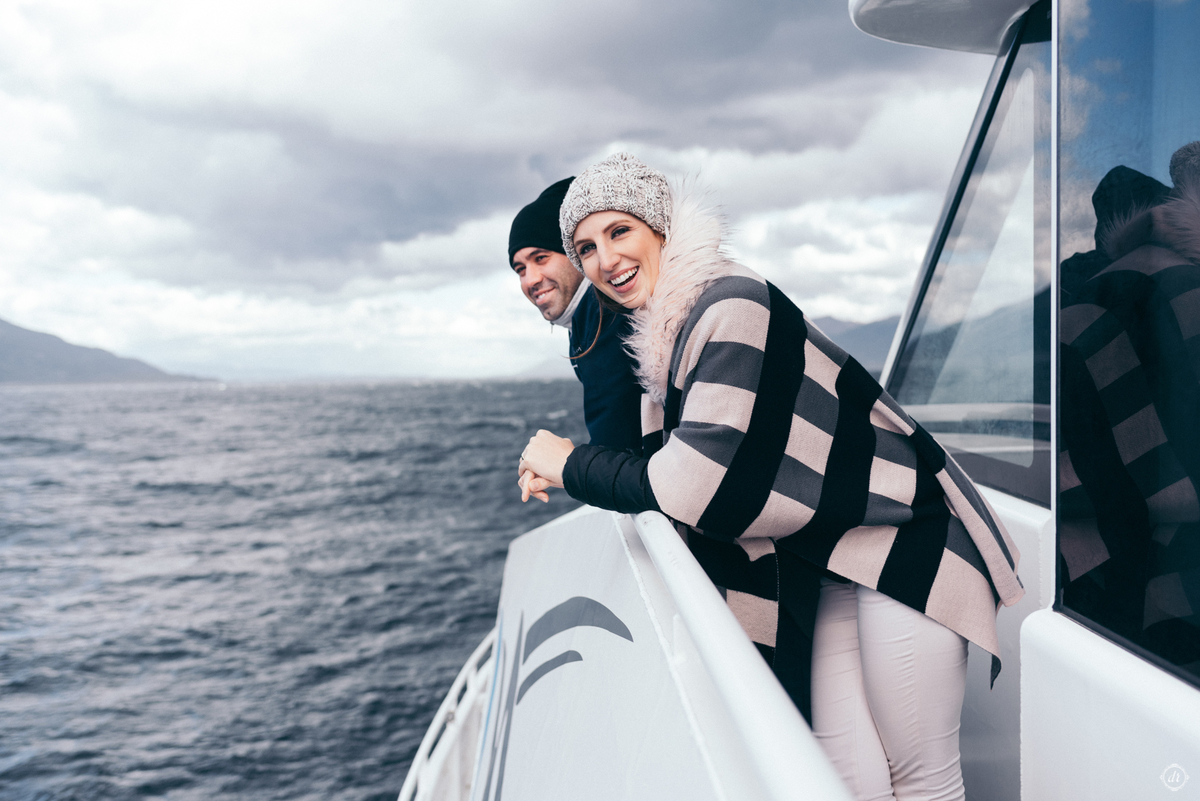 Ensaio no USHUAIA terra do fim do mundo Argentina Lua de Mel Fotógrafa no Ushuaia Tierra del Fuego Pinguinera 