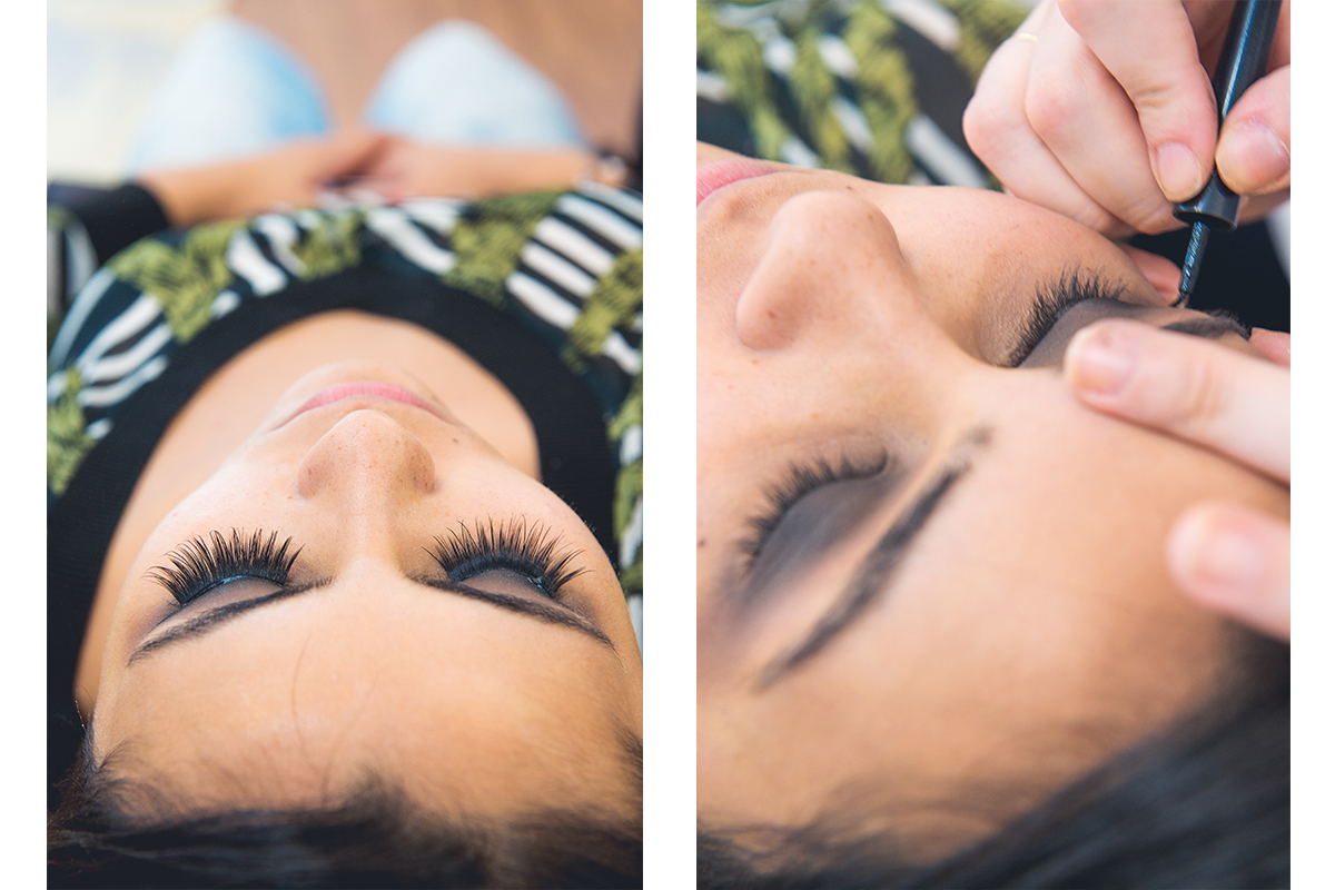 Fotografia de momentos do make da formanda no dia da formatura. Foto por Marco Moscarelli