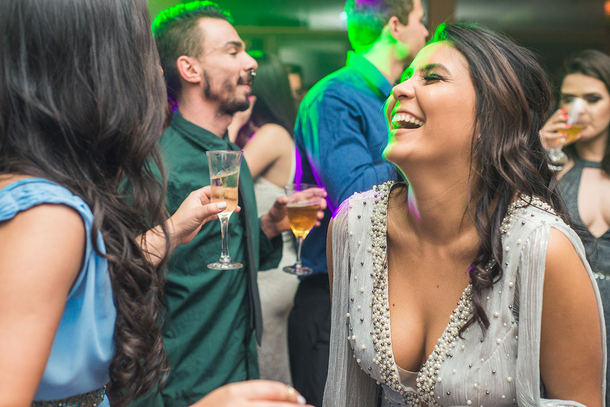 formanda durante a sua recepção de formatura. Foto por Marco Moscarelli