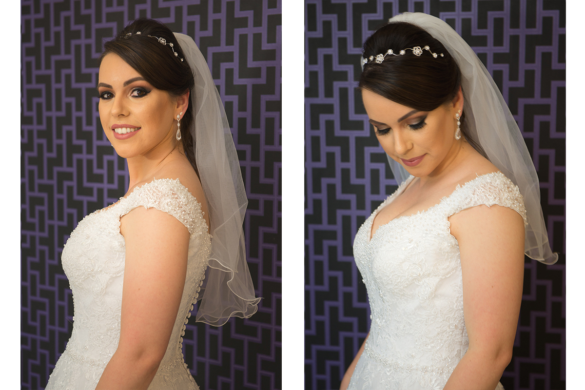 Retrato da noiva pronta momentos antes do casamento. Foto por Marco Moscarelli Fotografo