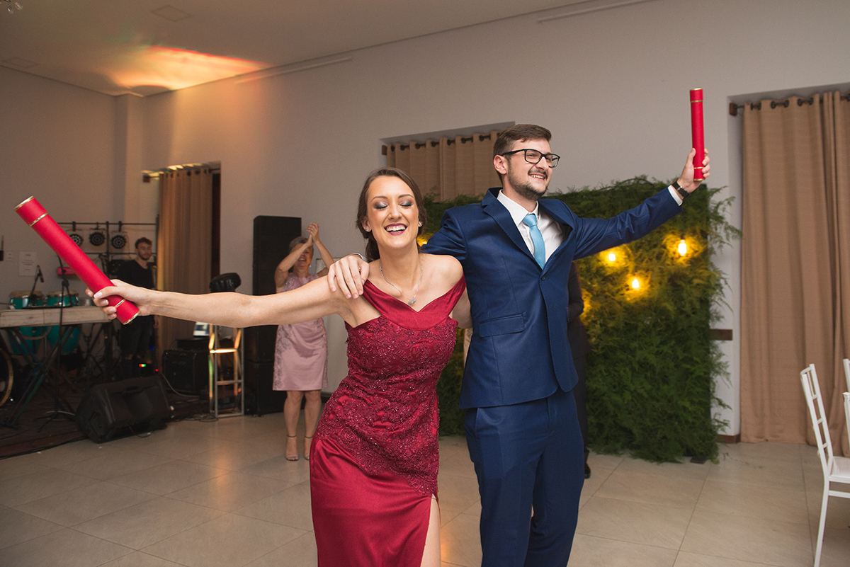 Momento da entrada dos formandos na sua recepção de formatura. Foto por Marco Moscarelli Fotografo