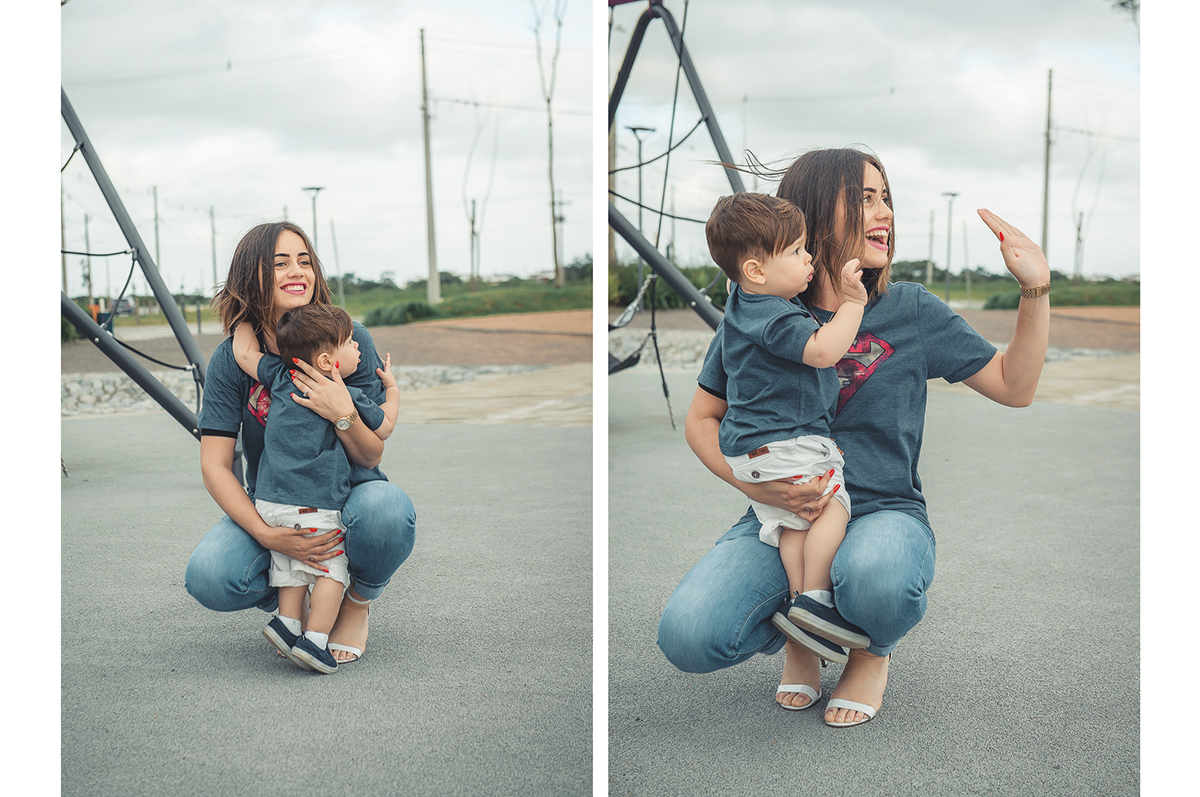 lindo abraço de mãe e filho durante ensaio fotográfico de família. Foto por Marco Moscarelli Fotografo Pelotas.