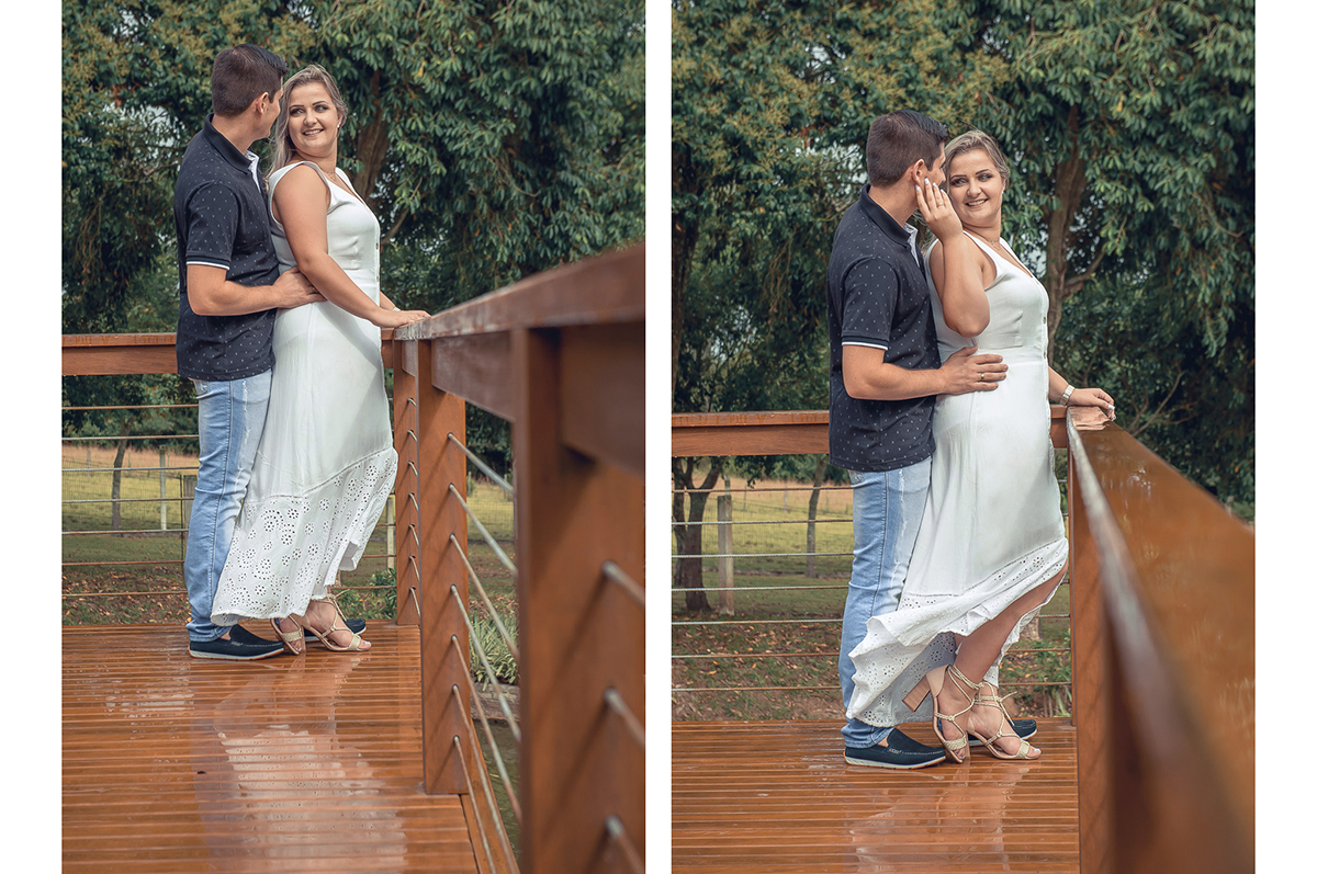 Casal de noivos posando em  abraçados. Foto por Marco Moscarelli Fotógrafo Pelotas.