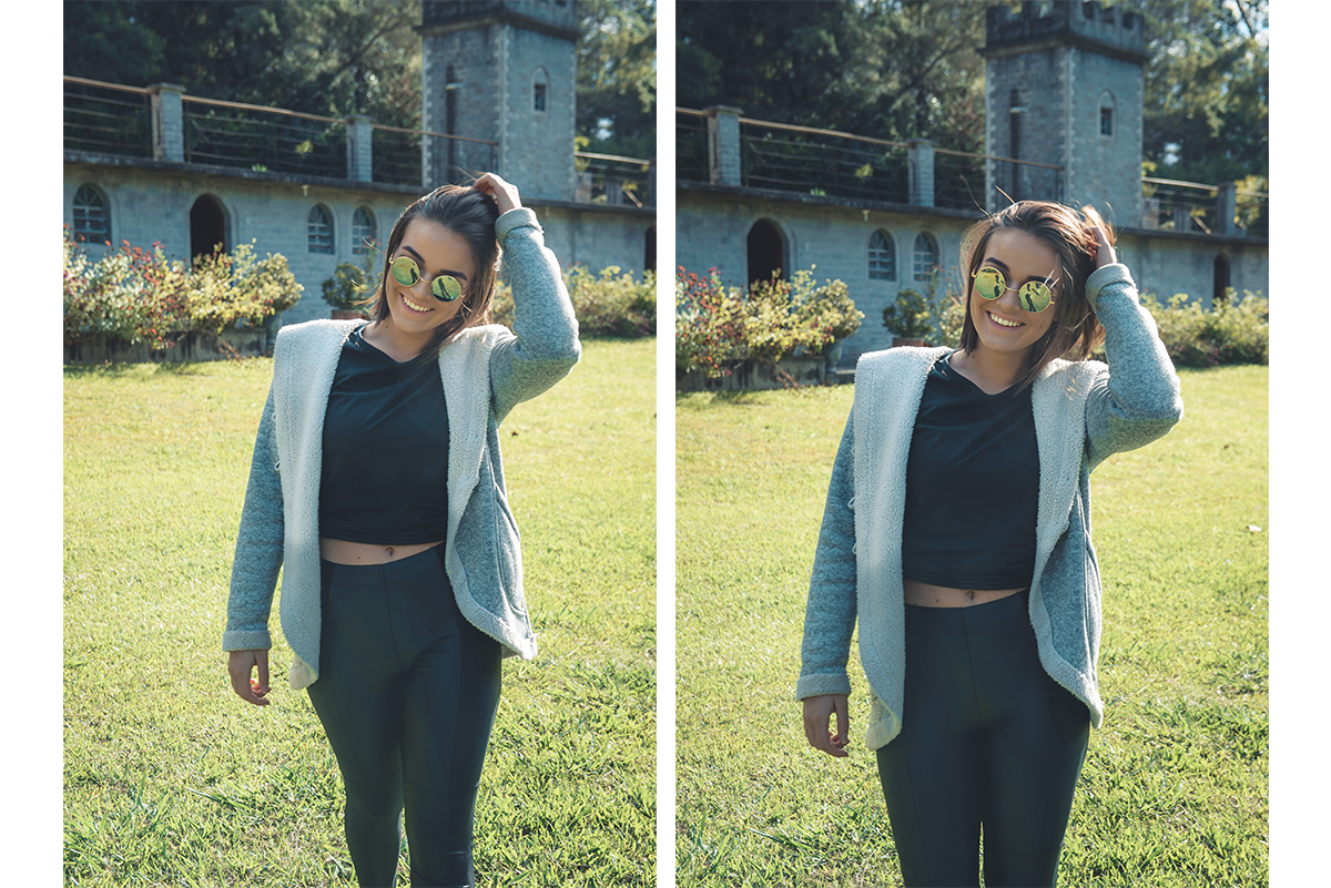 Foto expontãnea durante o ensaio de fotos externas na chácara Fiss em Pelotas. Foto por Marco Moscarelli Fotógrafo Pelotas.