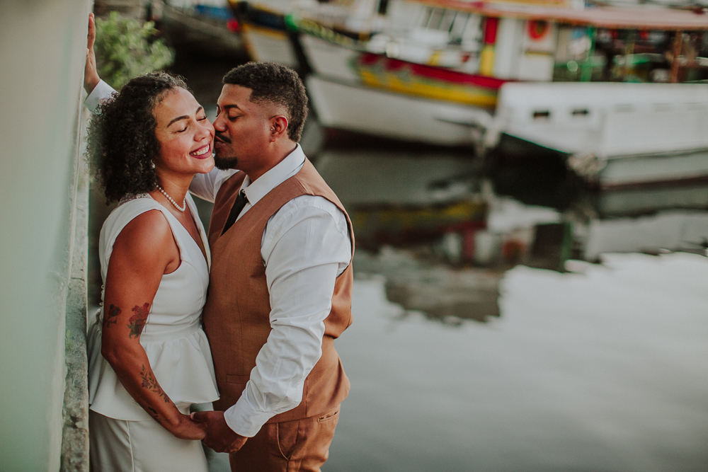 Sessão pós-wedding para casal no Rio de Janeiro na Mureta da Urca.