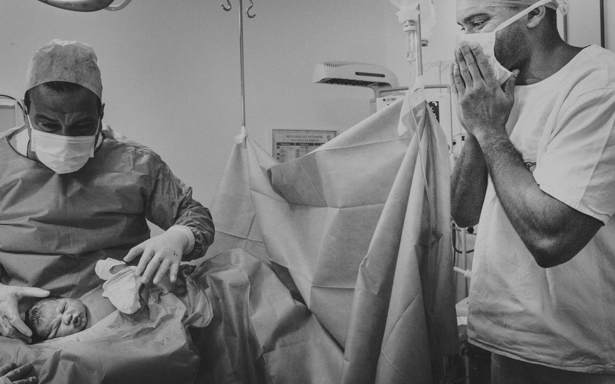 Já que é dia dos pais… | Elaine, Mariano e João Gabriel | Fotografia de Parto Rio de Janeiro