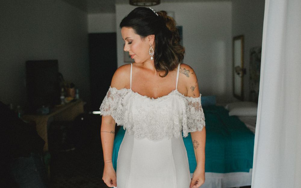 Fotografia de Casamento, miniwedding, casando na raia, com luz do dia, making of, Camila e Bruno