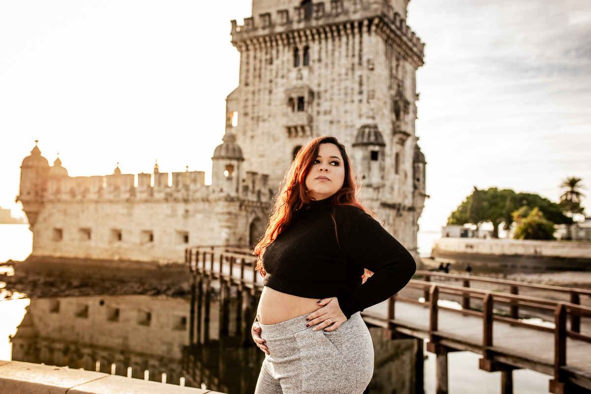 Ensaio Gestante Torre de Belém Lisboa Lifestyle