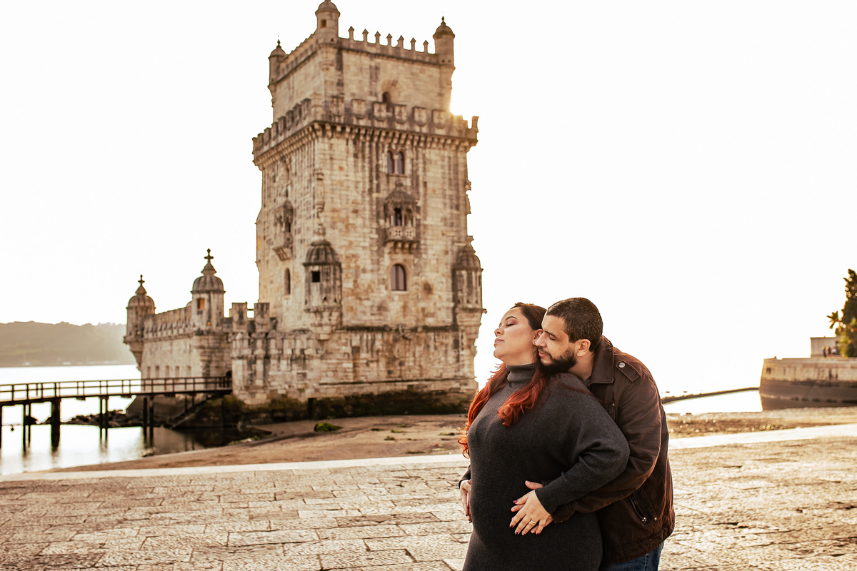Ensaio Gestante Torre de Belém Lisboa Lifestyle