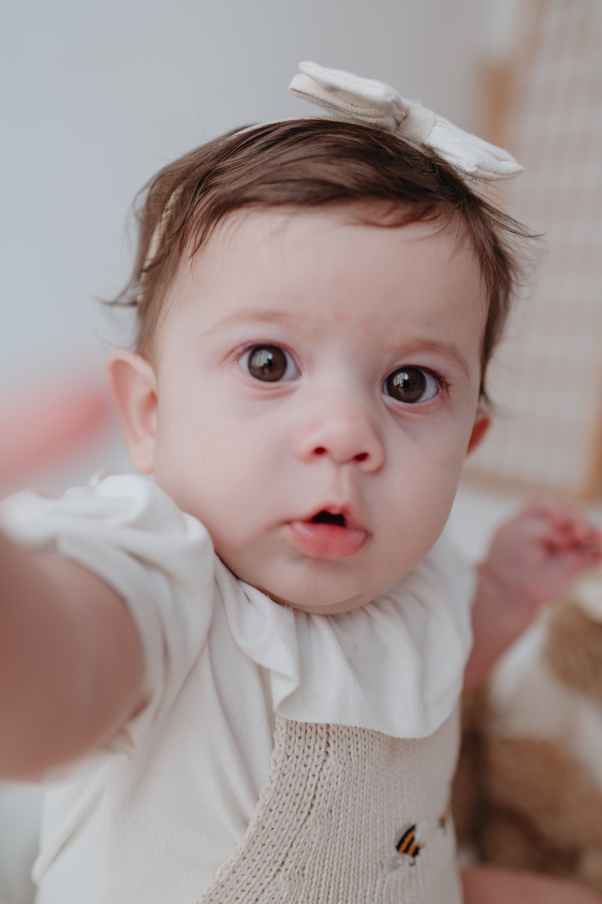 ensaio bebe menina 6 meses no estudio, estilo boho, ensaio pinterest; fotos em familia no estudio; estudio em campo grande; bebe menina; ensaio de criança; franciele duailibi fotografia; ensaio ursinhos