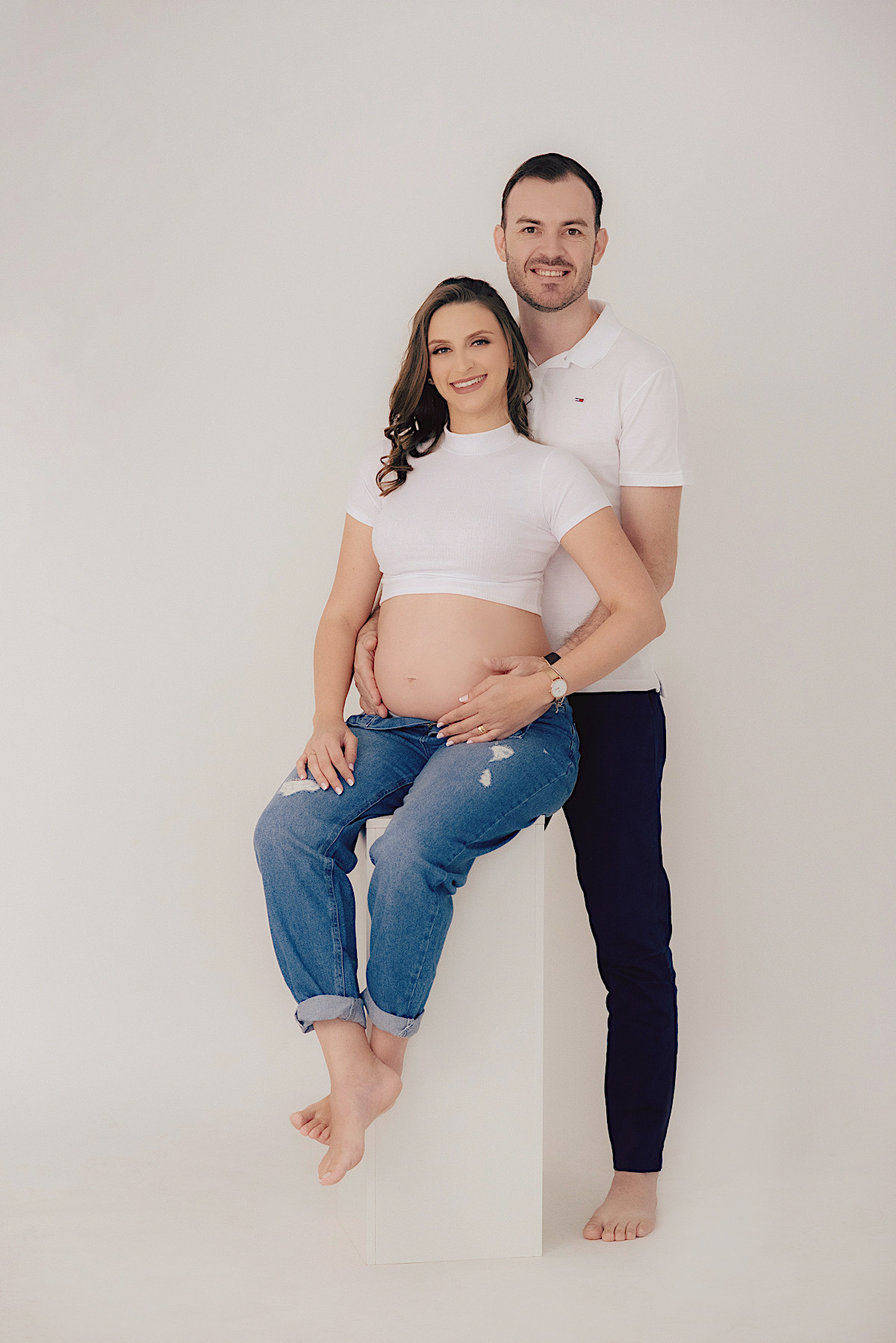 amanda - gladestone - isac - ensaio gestante - estudio - ao ar livre - sao bento do sul - chroma fotografia