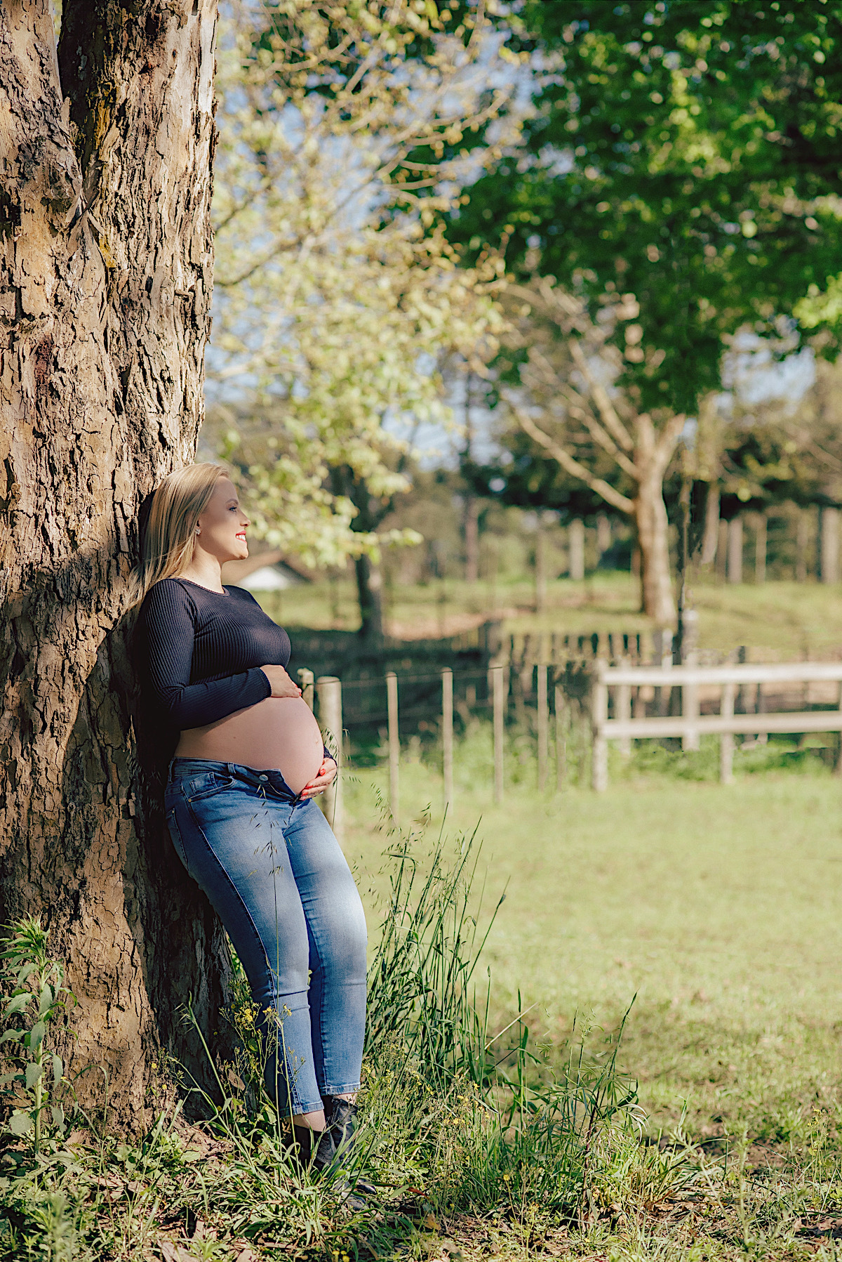 kelli - diego - breno - ensaio gestante - gravidez - ensaio ao ar livre - dia de sol - chroma fotografia - campo alegre - sao bento do sul