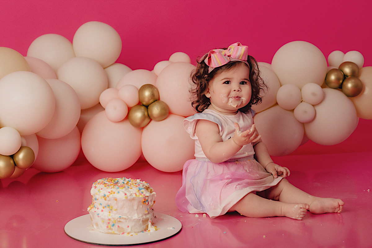 ensaio familia - ensaio infantil - 1 ano - giovana - smash the cake - estudio - sao bento do sul - chroma fotografia