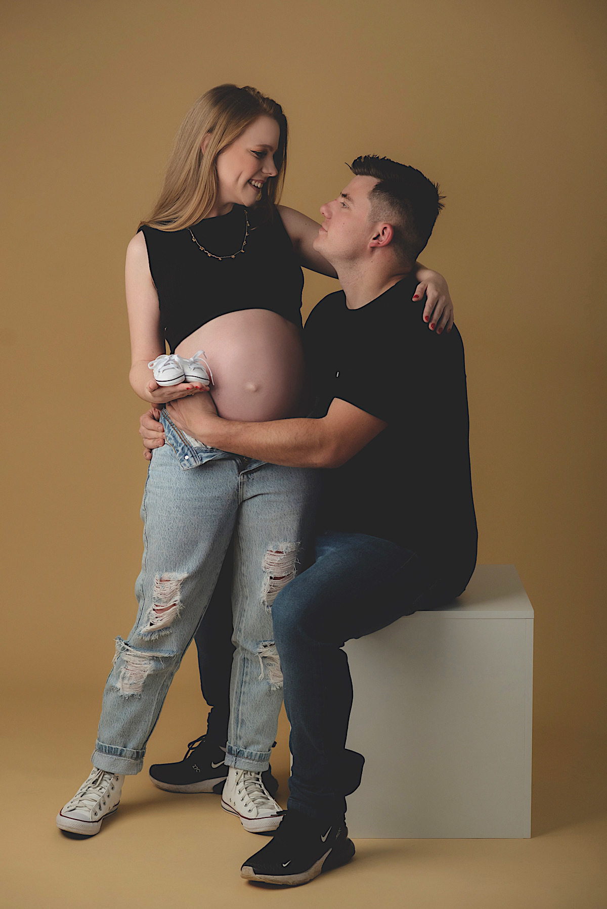 ensaio gestante - eluiza - marco - bernardo - estudio - sao bento do sul - chroma fotografia