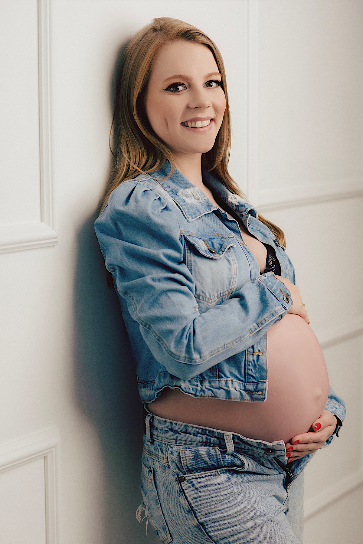 ensaio gestante - eluiza - marco - bernardo - estudio - sao bento do sul - chroma fotografia