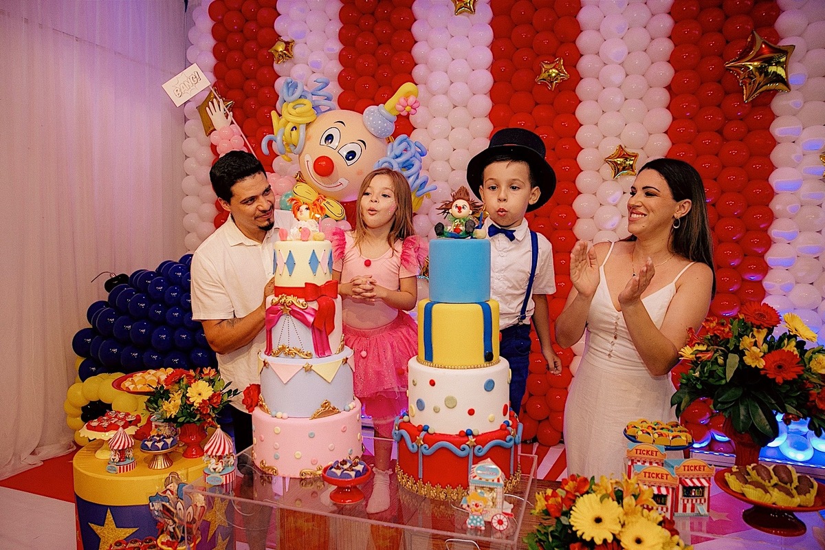 aniversario - aniversario infantil - aniversario duplo - tema circo - aniversario de gemeos - jaragua do sul - chroma fotografia
