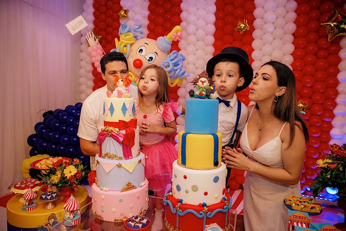 aniversario - aniversario infantil - aniversario duplo - tema circo - aniversario de gemeos - jaragua do sul - chroma fotografia