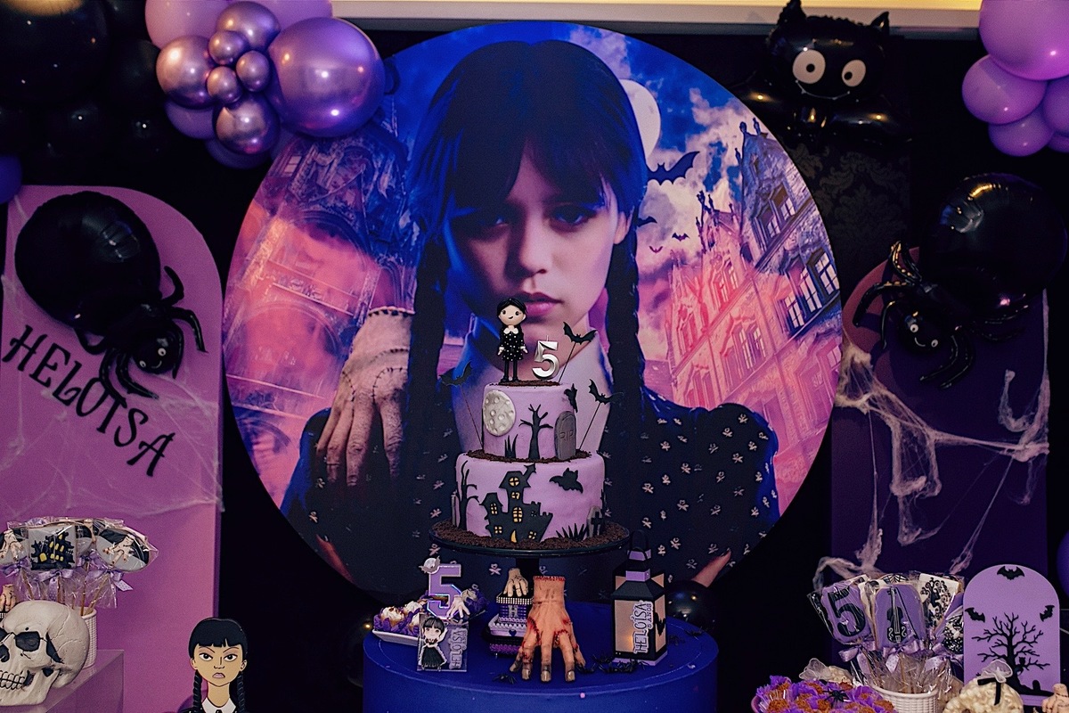 aniversario - aniversario infantil - tema wandinha - fotografos jaragua do sul - fotografos de familia - chroma fotografia