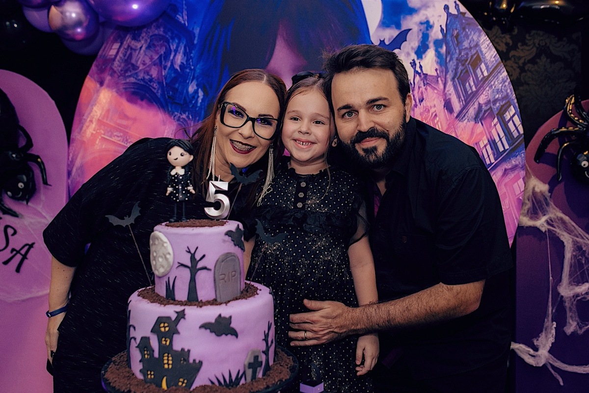 aniversario - aniversario infantil - tema wandinha - fotografos jaragua do sul - fotografos de familia - chroma fotografia