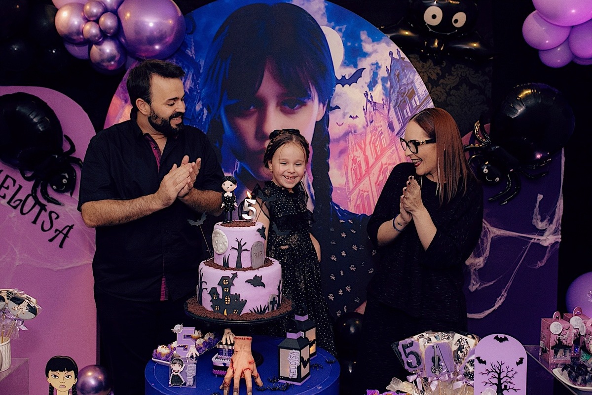 aniversario - aniversario infantil - tema wandinha - fotografos jaragua do sul - fotografos de familia - chroma fotografia