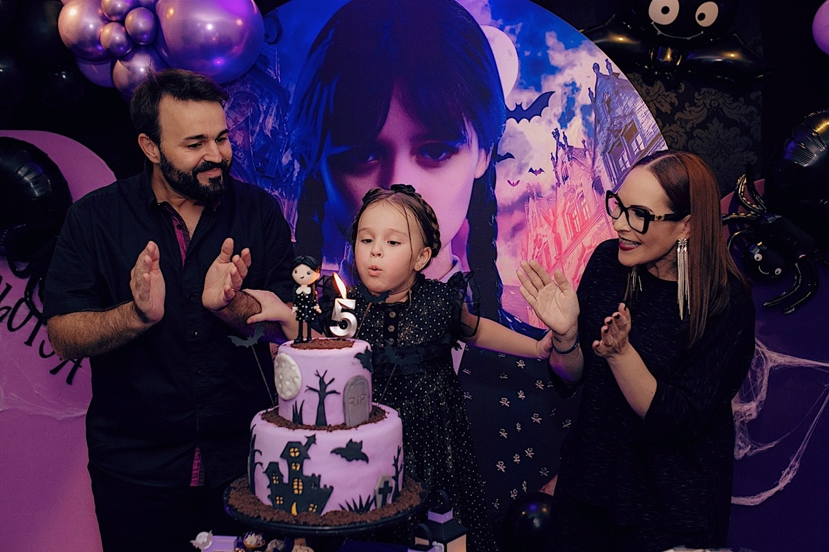 aniversario - aniversario infantil - tema wandinha - fotografos jaragua do sul - fotografos de familia - chroma fotografia