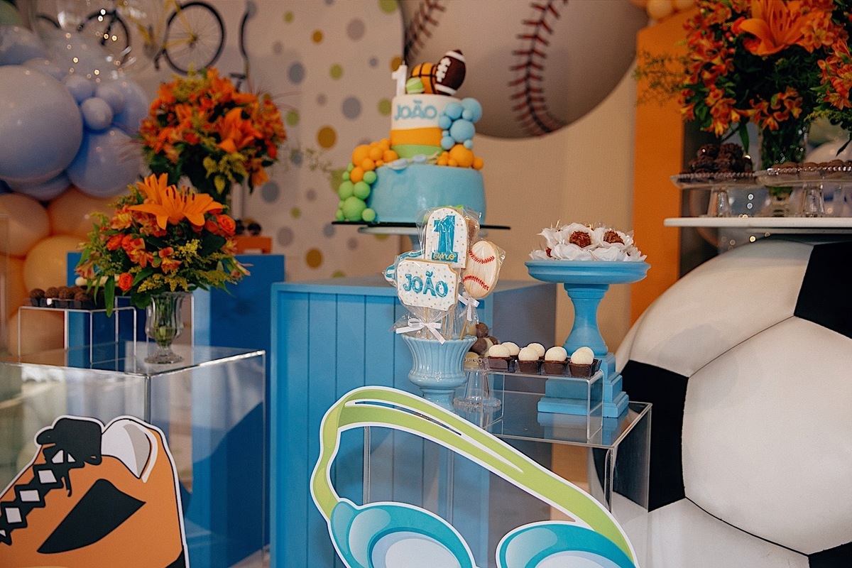 aniversario - aniversario infantil - tema esportes - aniversario Joao 1 ano - aniversario em jaragua do sul - fotografos jaragua do sul - fotografia infantil - chroma fotografia
