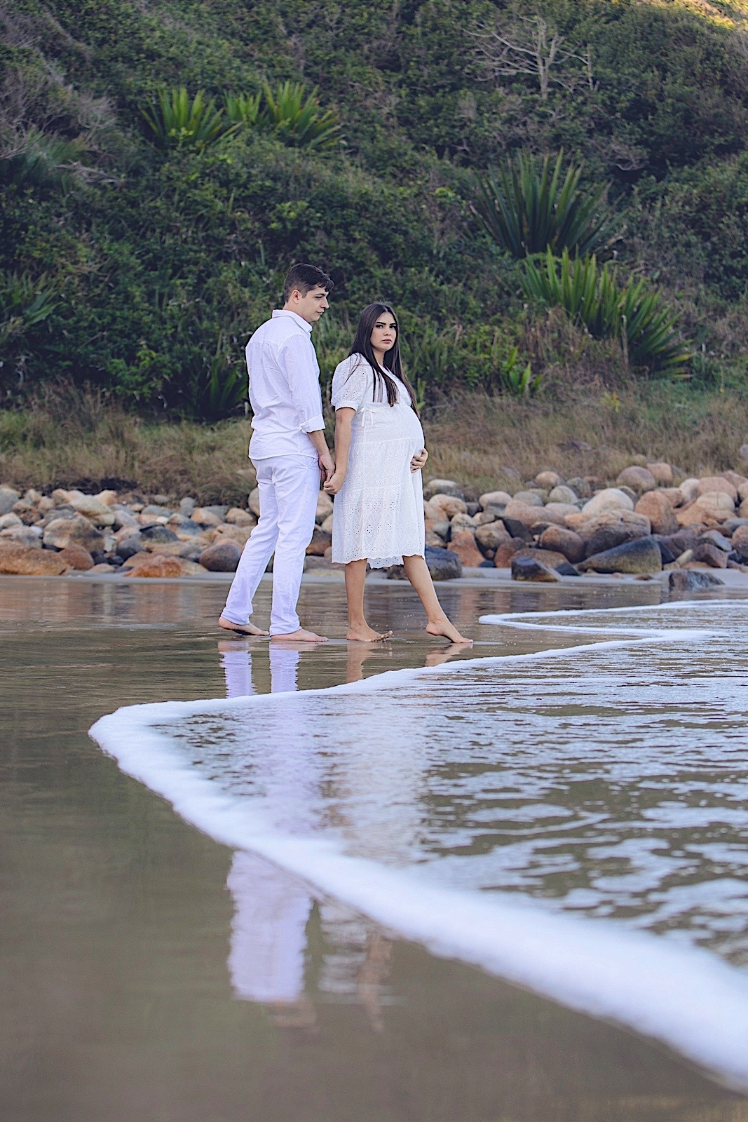 ensaio externo - ensaio na praia - ensaio no rosa - ensaio gestante - ensaio casal - ensaio no litoral - praia do rosa - chroma fotografia