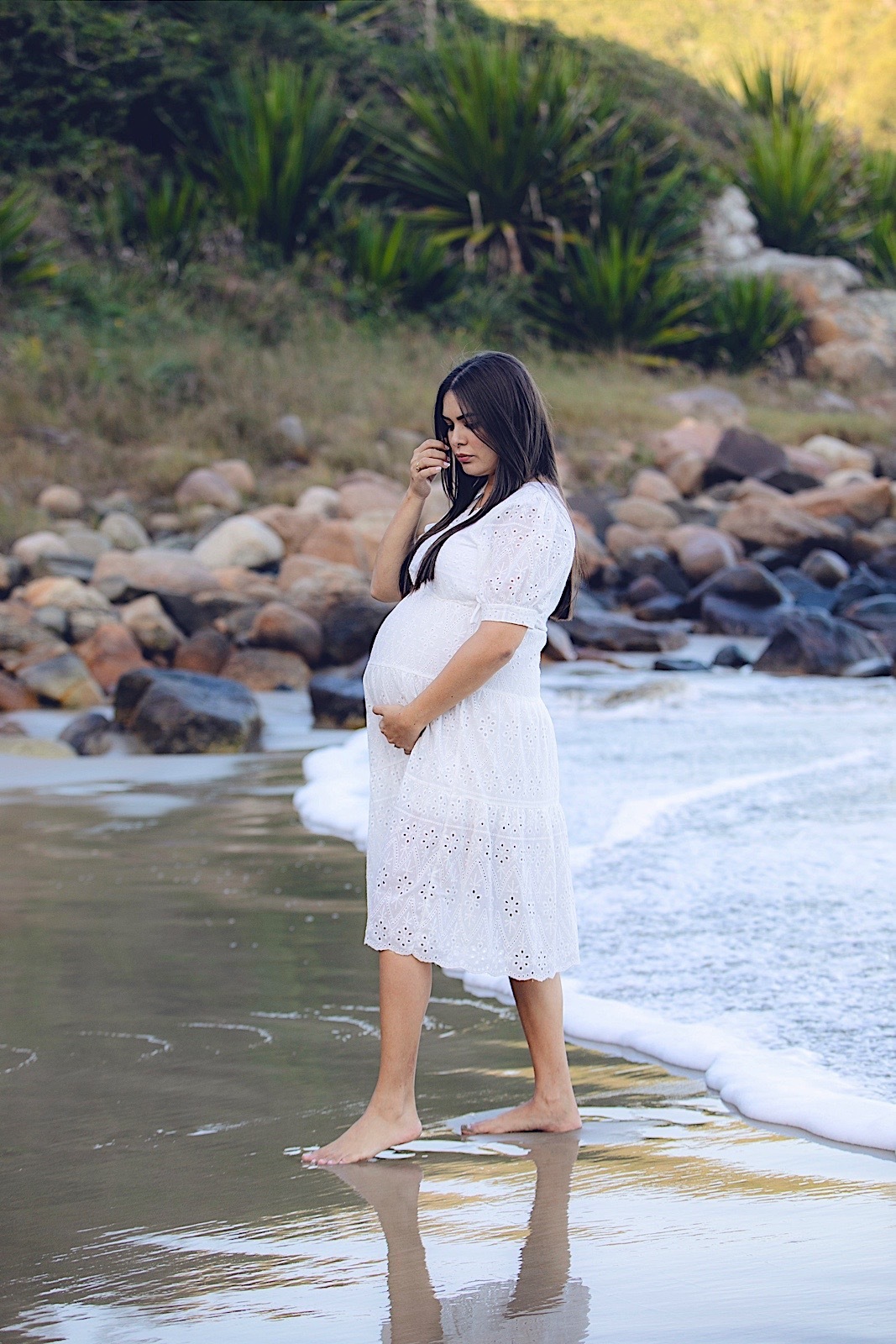 ensaio externo - ensaio na praia - ensaio no rosa - ensaio gestante - ensaio casal - ensaio no litoral - praia do rosa - chroma fotografia