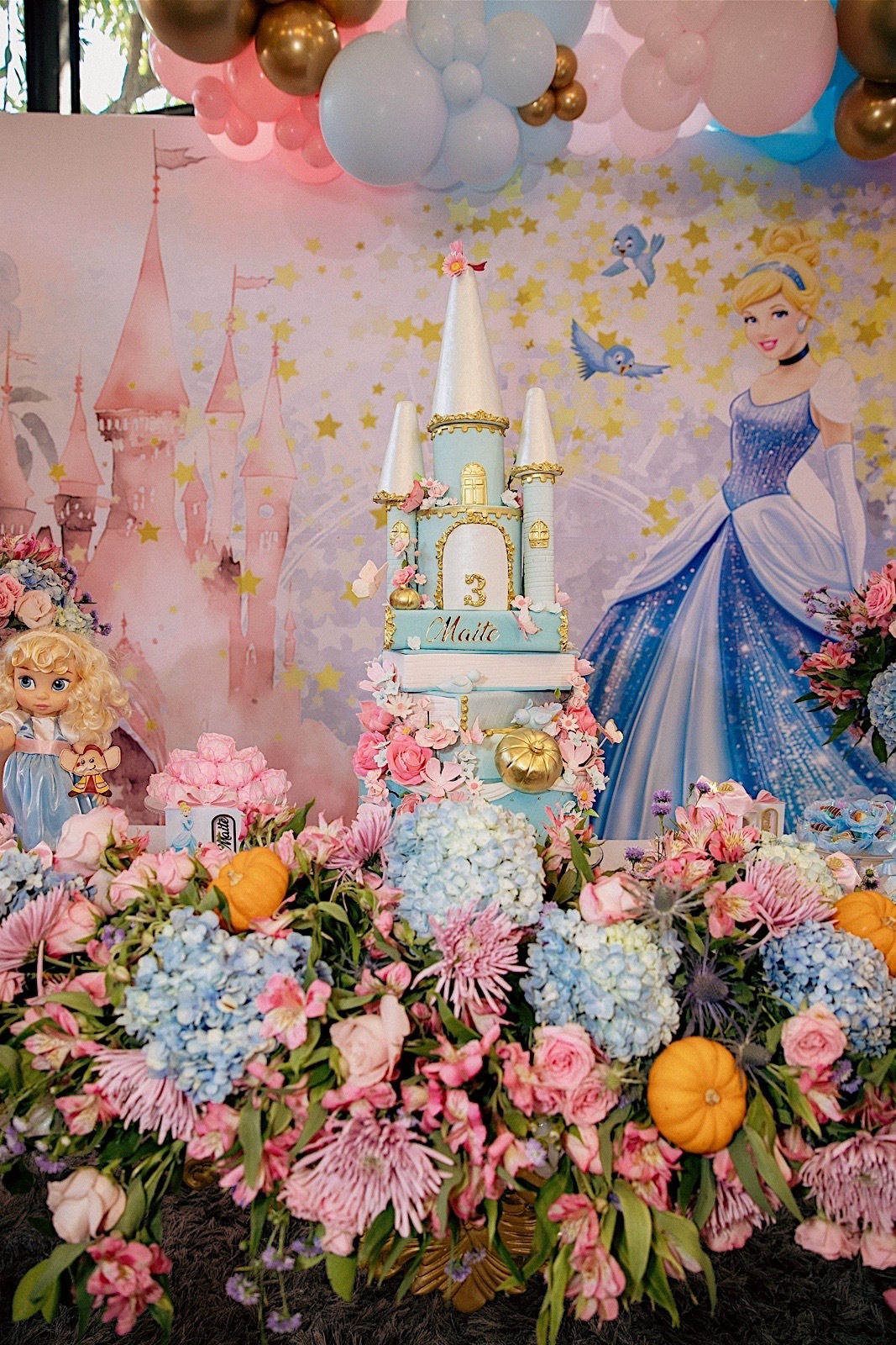 aniversario - aniversario infantil - aniversario da cinderela - tema cinderela - 3 anos da Maite - fotografos jaragua do sul - chroma fotografia