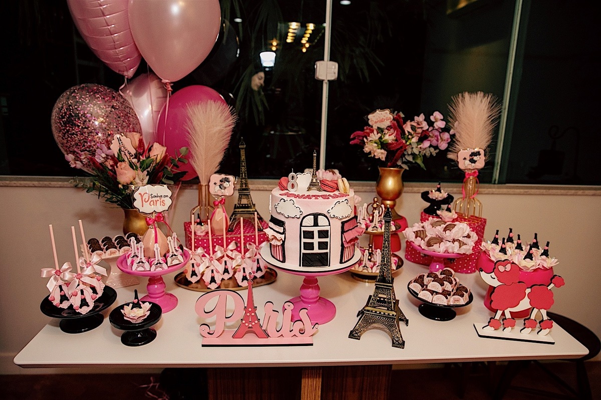 aniversario - aniversario infantil - noite do soninho - aniversario Donatella - donatella 8 anos - fotografia infantil - tema paris - chroma fotografia