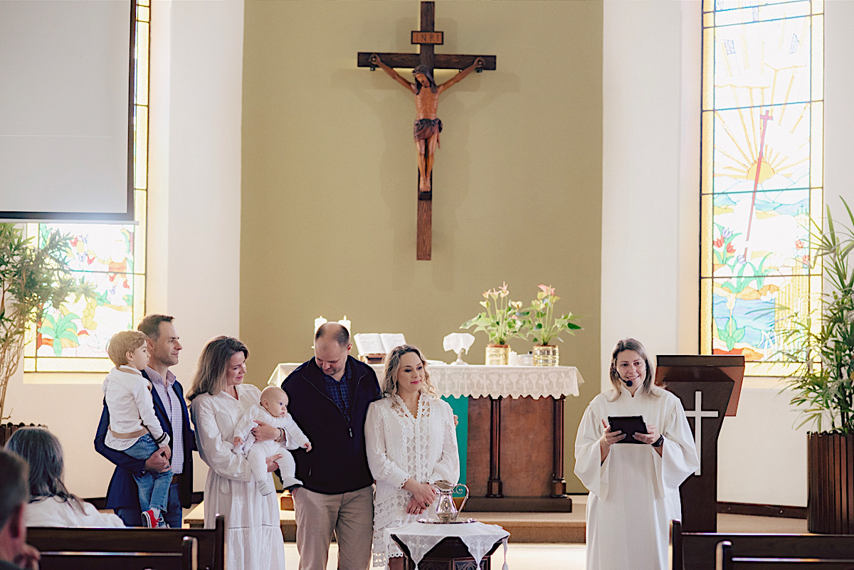 batismo - igreja luterana - sao bento do sul - chroma fotografia - augusto - batismo de menino - recepcao