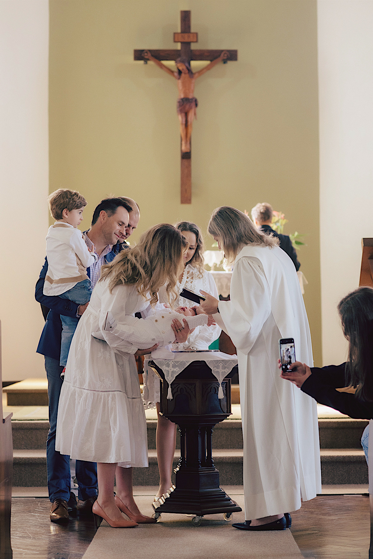 batismo - igreja luterana - sao bento do sul - chroma fotografia - augusto - batismo de menino - recepcao