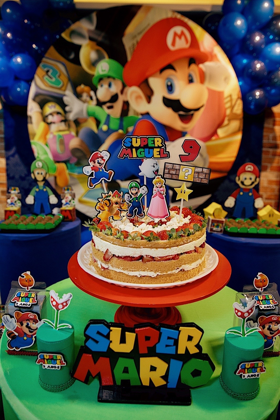 aniversario infantil - aniversario - aniversario miguel 9 anos - miguel 9 anos - fotografos jaragua do sul - fotografia infantil - festa de aniversario - tema super mario - jaragua do sul - chroma fotografia