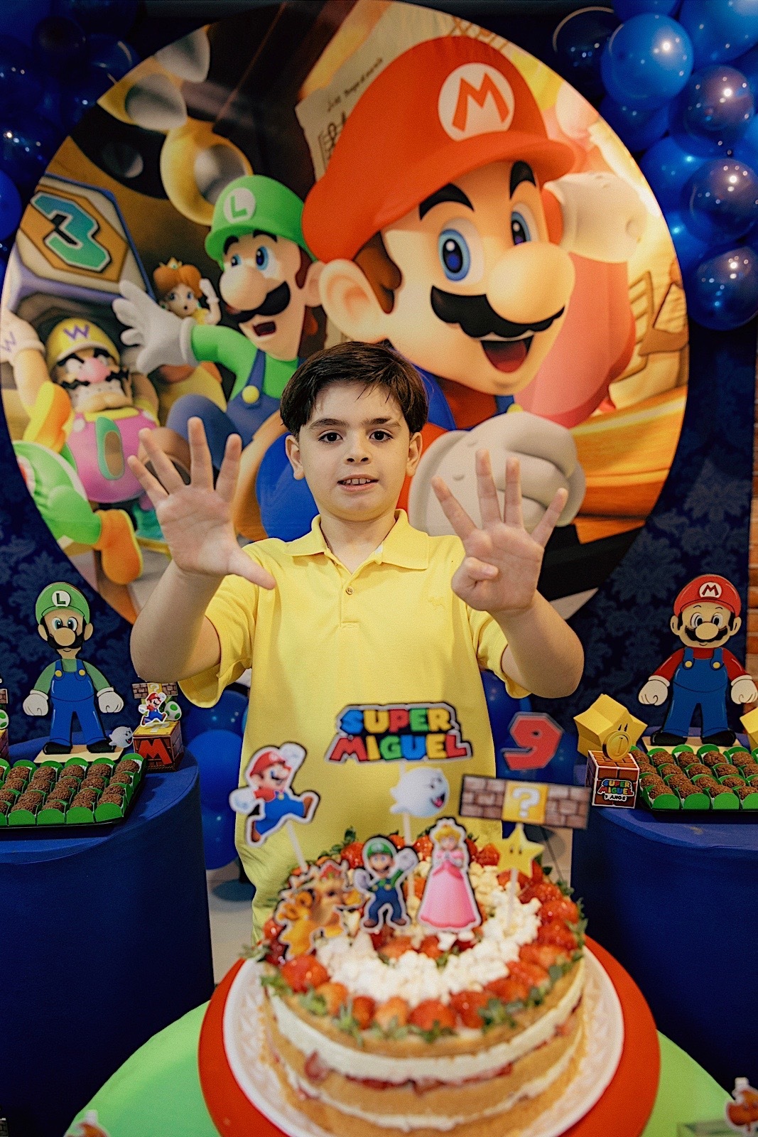 aniversario infantil - aniversario - aniversario miguel 9 anos - miguel 9 anos - fotografos jaragua do sul - fotografia infantil - festa de aniversario - tema super mario - jaragua do sul - chroma fotografia