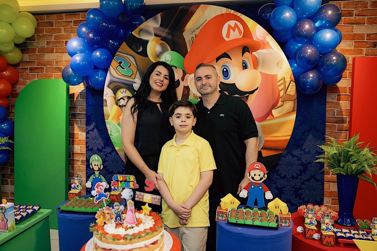 aniversario infantil - aniversario - aniversario miguel 9 anos - miguel 9 anos - fotografos jaragua do sul - fotografia infantil - festa de aniversario - tema super mario - jaragua do sul - chroma fotografia