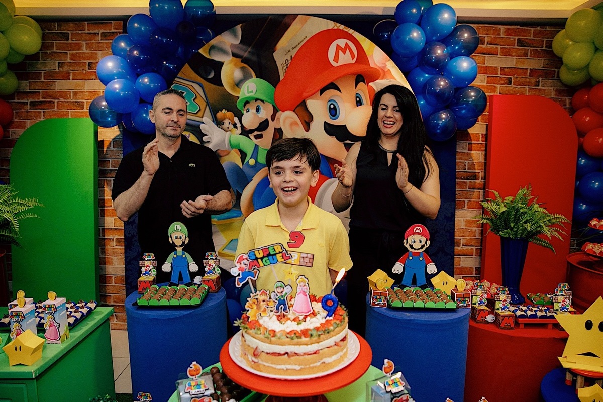 aniversario infantil - aniversario - aniversario miguel 9 anos - miguel 9 anos - fotografos jaragua do sul - fotografia infantil - festa de aniversario - tema super mario - jaragua do sul - chroma fotografia