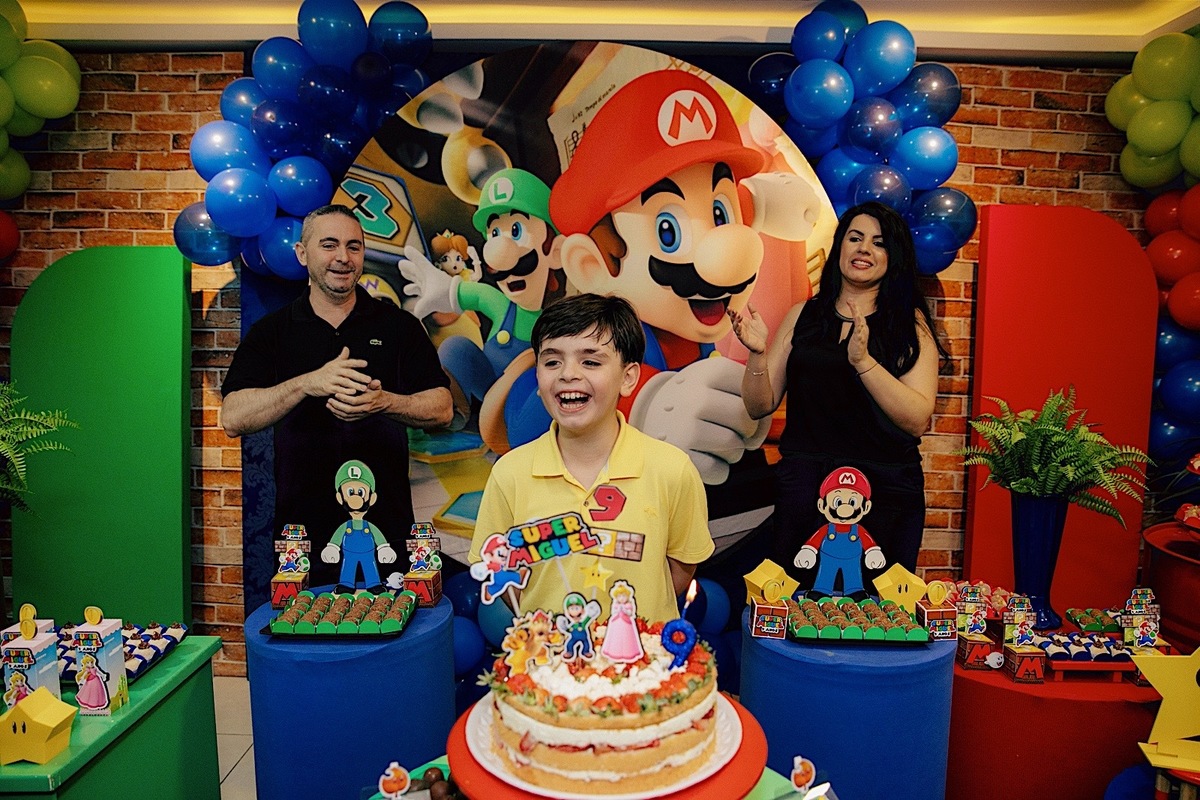 aniversario infantil - aniversario - aniversario miguel 9 anos - miguel 9 anos - fotografos jaragua do sul - fotografia infantil - festa de aniversario - tema super mario - jaragua do sul - chroma fotografia