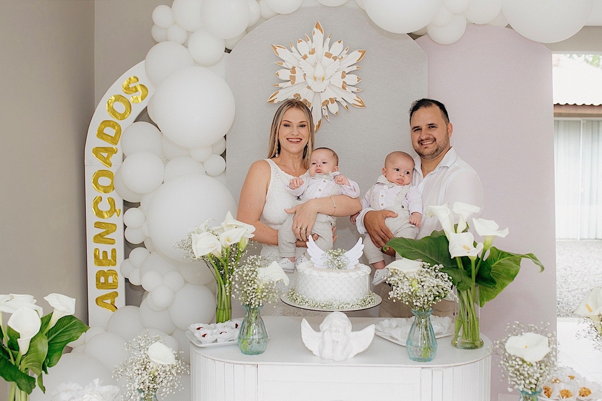 batismo - batizado - batismo gemeos - fotografia infantil - fotografia de familia - fotografos jaragua do sul - chroma fotografia