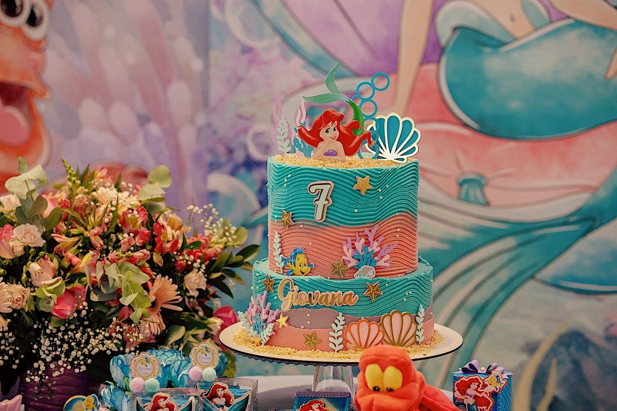 aniversario - aniversario infantil - festa de aniversario - tema pequena sereia - tema disney - Giovana 7 anos - fotografia infantil - fotografia de familia - fotografos jaragua do sul - chroma fotografia 