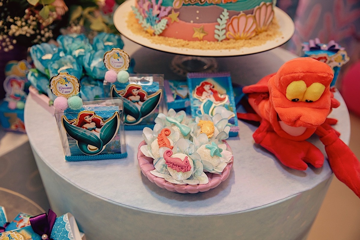 aniversario - aniversario infantil - festa de aniversario - tema pequena sereia - tema disney - Giovana 7 anos - fotografia infantil - fotografia de familia - fotografos jaragua do sul - chroma fotografia 