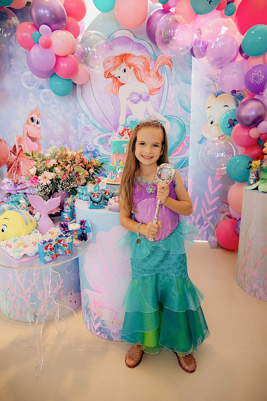 aniversario - aniversario infantil - festa de aniversario - tema pequena sereia - tema disney - Giovana 7 anos - fotografia infantil - fotografia de familia - fotografos jaragua do sul - chroma fotografia 