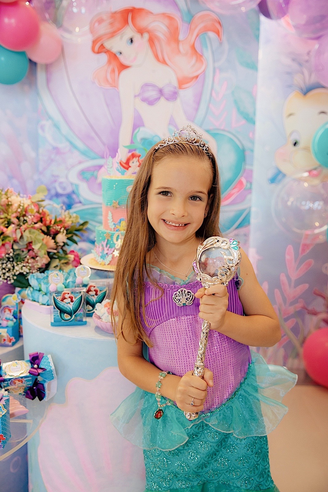 aniversario - aniversario infantil - festa de aniversario - tema pequena sereia - tema disney - Giovana 7 anos - fotografia infantil - fotografia de familia - fotografos jaragua do sul - chroma fotografia 