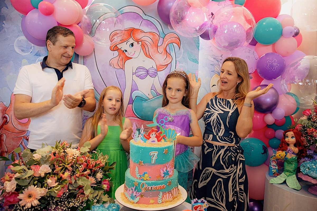 aniversario - aniversario infantil - festa de aniversario - tema pequena sereia - tema disney - Giovana 7 anos - fotografia infantil - fotografia de familia - fotografos jaragua do sul - chroma fotografia 