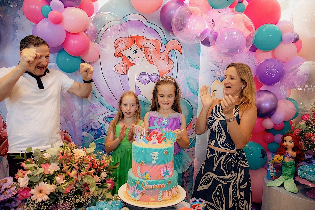 aniversario - aniversario infantil - festa de aniversario - tema pequena sereia - tema disney - Giovana 7 anos - fotografia infantil - fotografia de familia - fotografos jaragua do sul - chroma fotografia 