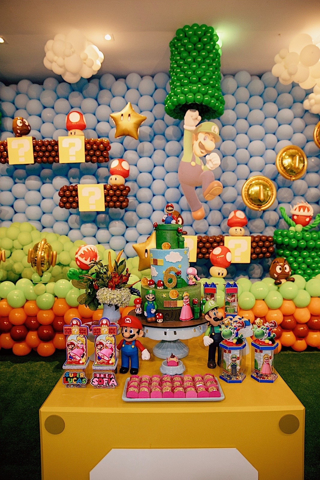 festa de aniversario - aniversario - aniversario infantil - tema mario bros - Lucas & Sofia 6 anos - fotografos jaragua do sul - fotografia infantil - chroma fotografia