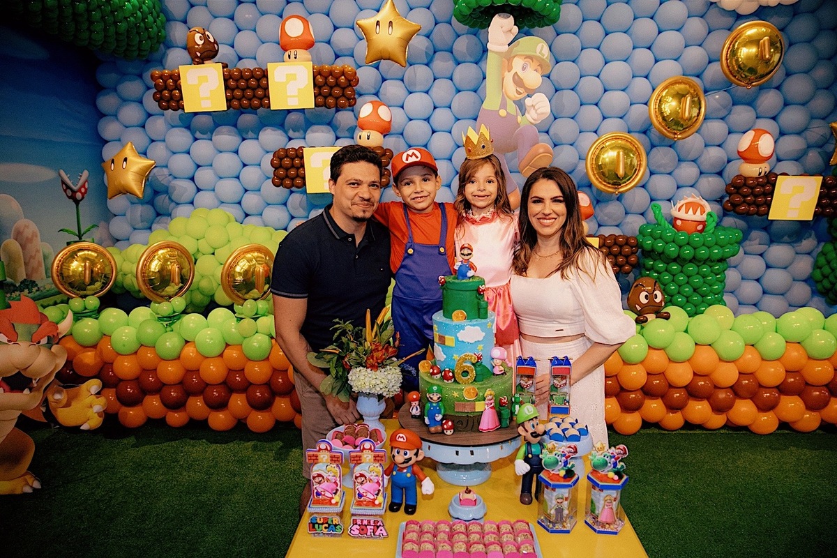 festa de aniversario - aniversario - aniversario infantil - tema mario bros - Lucas & Sofia 6 anos - fotografos jaragua do sul - fotografia infantil - chroma fotografia