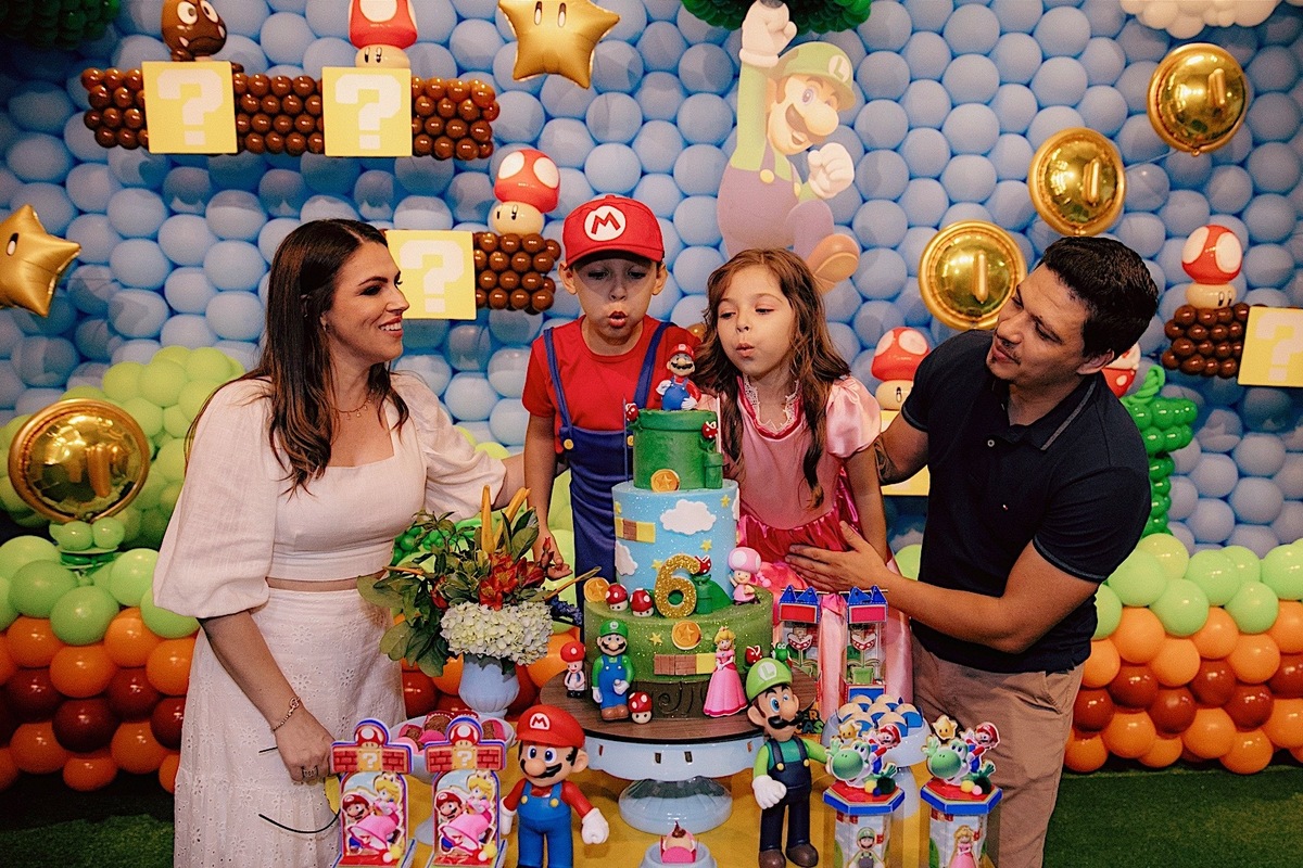 festa de aniversario - aniversario - aniversario infantil - tema mario bros - Lucas & Sofia 6 anos - fotografos jaragua do sul - fotografia infantil - chroma fotografia