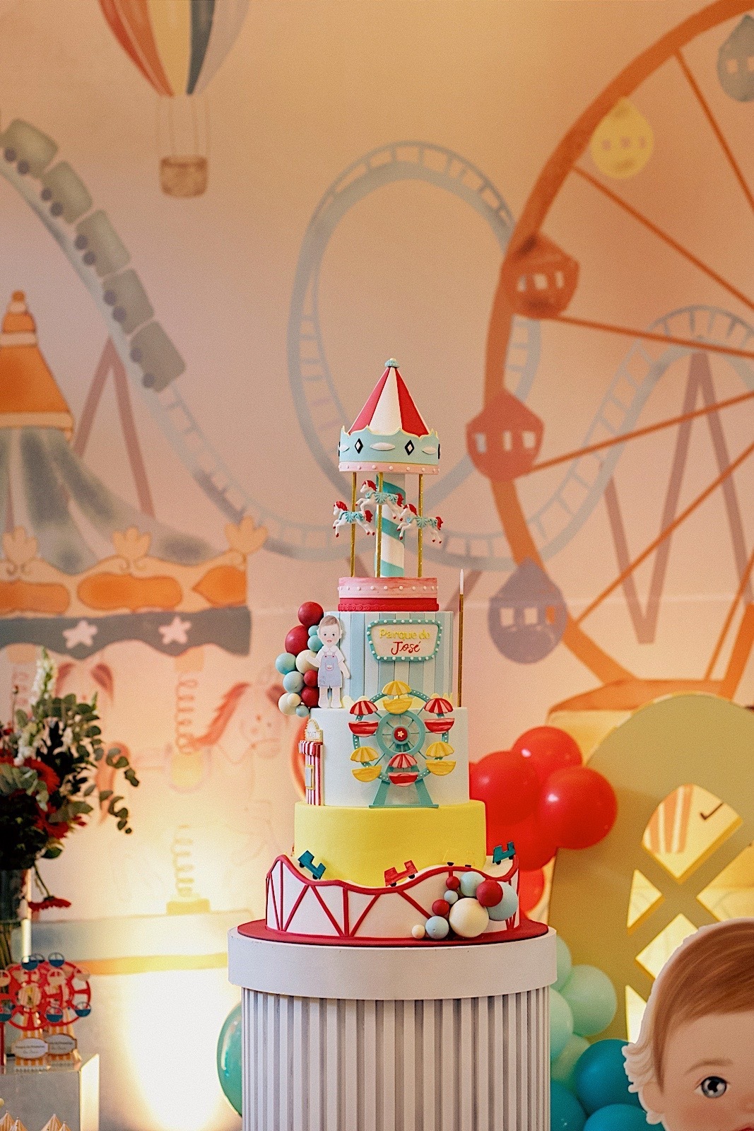 aniversario - aniversario infantil - festa de aniversario - tema parque de diversoes - jose 1 aninho - fotografos jaragua do sul - fotografia infantil - chroma fotografia 