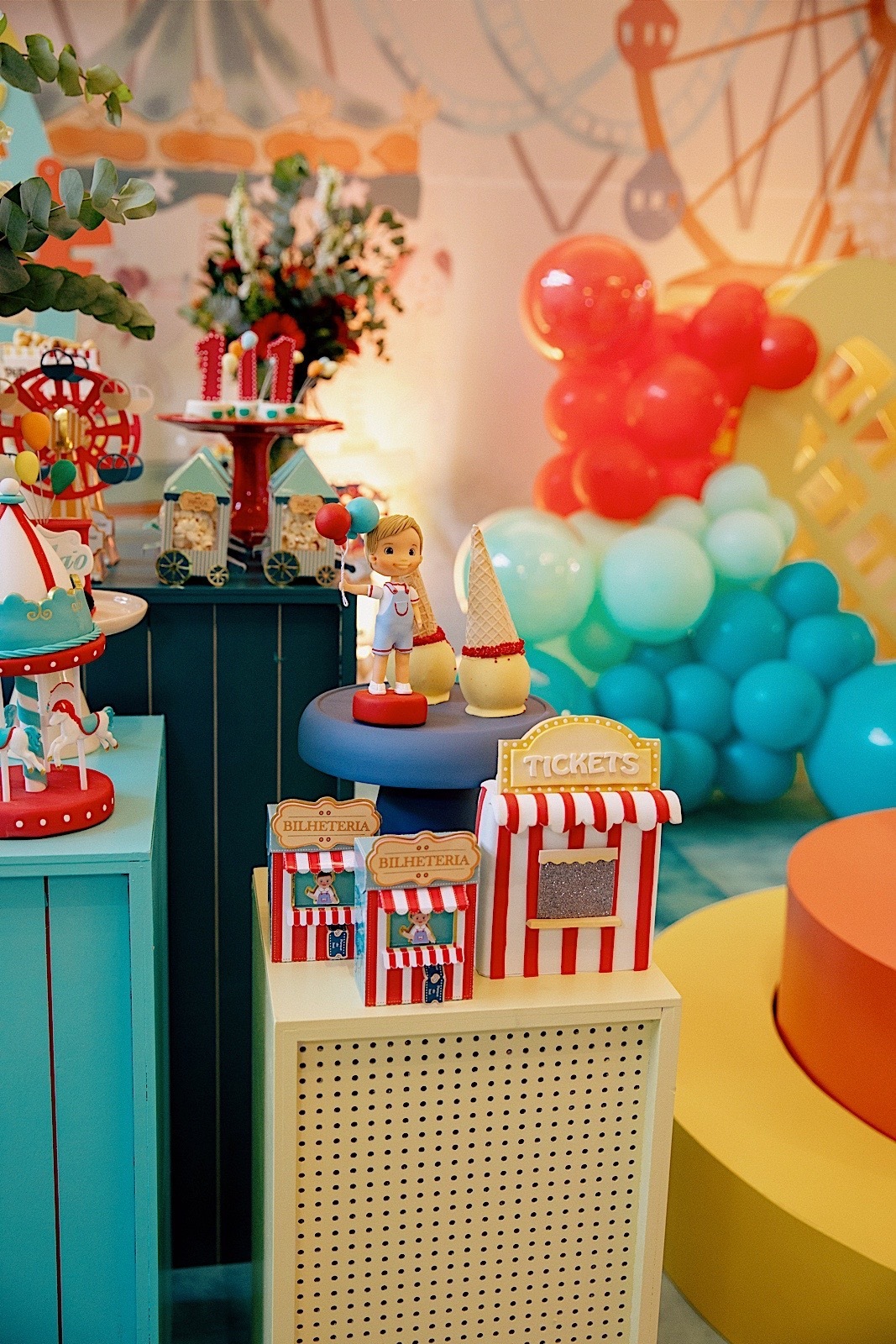 aniversario - aniversario infantil - festa de aniversario - tema parque de diversoes - jose 1 aninho - fotografos jaragua do sul - fotografia infantil - chroma fotografia 