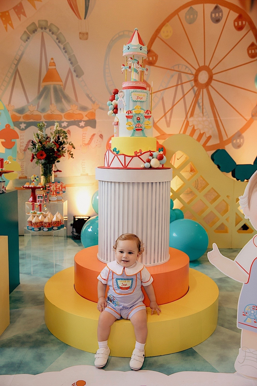 aniversario - aniversario infantil - festa de aniversario - tema parque de diversoes - jose 1 aninho - fotografos jaragua do sul - fotografia infantil - chroma fotografia 